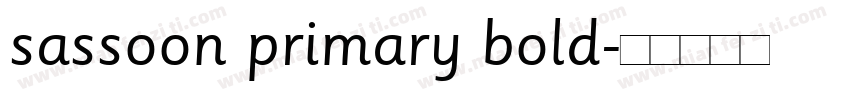sassoon primary bold字体转换